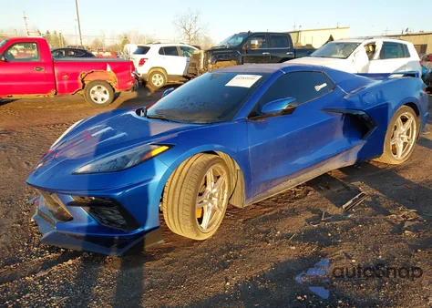 2021 Chevrolet Corvette Stingray Rwd 2Lt z USA, uszkodzony, nr VIN 1G1YB3D44M5120137